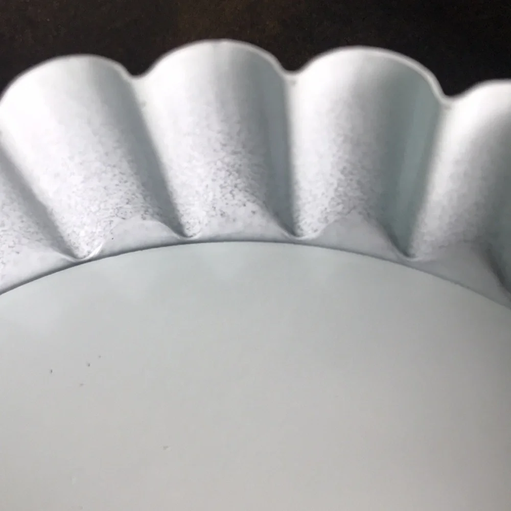 NWOT Quiche tartlet pie flutted pans light mint green non stick removable bottom